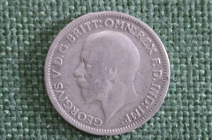 Монета 6 пенсов 1933 года. Six Pence. Серебро. Великобритания.