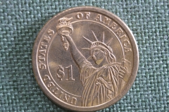 Монета 1 доллар 2007 года, США. Томас Джефферсон, Статуя свободы.