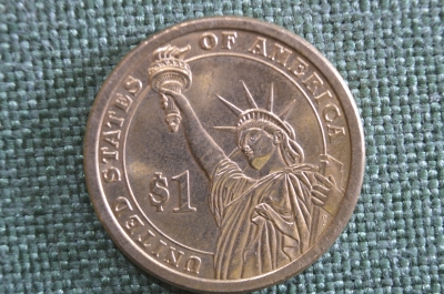 Монета 1 доллар 2007 года, США. Томас Джефферсон, Статуя свободы.