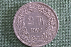 Монета 2 франка 1970 года, Швейцария.
