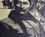 Линогравюра "Буденый". Автор Снаткин Сергей Андревич. 1965 г. СССР.