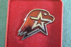 Знак, значок "Юнармия", с коробкой. Юнармеец. Военно-патриотическое движение России.