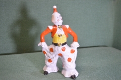 Статуэтка фарфоровая "Клоун". Фарфор. Вербилки. Дмитровский завод. СССР. #U