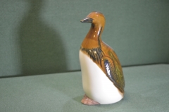 Статуэтка фарфоровая "Утка Гагара". Фарфор. ЗИК Конаково. СССР. #U
