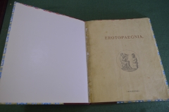 Книга старинная "Erotopaegnia". В продажу не поступало. Брюсов. Эротика. Ню. Петроград. 1917 г. #K12