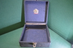 Коробка, ящик, кофр для патефонных пластинок. Коломенский патефонный завод. Главширпотреб.