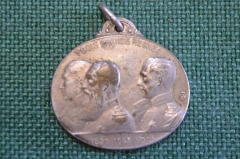 Медаль патриотическая старинная жетон "Honneur Patrie 1914-1915". ПМВ. Бельгия.