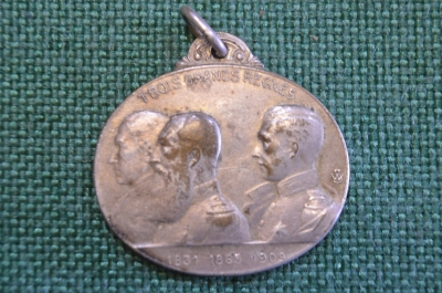 Медаль патриотическая старинная жетон "Honneur Patrie 1914-1915". ПМВ. Бельгия.