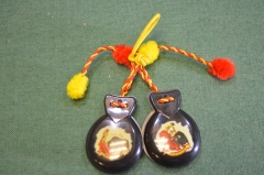 Кастаньеты. Бакелит. Карболит. Винтаж. Испания. 1980е.