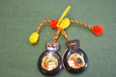 Кастаньеты. Бакелит. Карболит. Винтаж. Испания. 1980е.