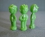 Солдатик пластиковый "Мальчик наблюдатель, танкист с биноклем". Лот 3 штуки. Дутыш, зеленый.