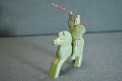 Солдатик резиновый, всадник "Римский воин, легионер, римлянин". МКИ, Прогресс. Резина.