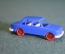Машинка, модель. Легковой автомобиль. Синий, красные колеса. Синий. Мини. Пластик.