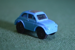 Машинка, модель. Легковой автомобиль, жук. Синий. Мини. Пластик.
