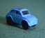 Машинка, модель. Легковой автомобиль, жук. Синий. Мини. Пластик.