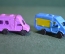 Машинки, модели. Фургоны, 2 штуки разного цвета. Мини. Пластик.