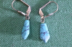 Серьги, сережки. Бирюза.