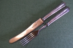 Набор столовый, нож и вилка. Золинген, Кондратов. 