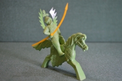 Солдатик резиновый, всадник "Польский крылатый гусар". МКИ, Прогресс. Резина.