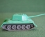 Танк зеленый, игрушка. На колесиках. Военная техника. Пластик. 