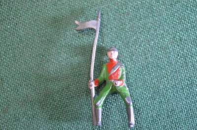 Солдатик оловянный. Всадник. Драгун. Германия. 1960е. #1