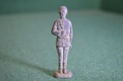 Солдатик оловянный. Столбик с автоматом. Варшавский договор. Европа. 1950-60е годы.