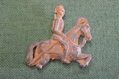 Солдатик старинный оловянный. Всадник драгун. Прусс. Германия. Кон. 19-нач. 20 века.