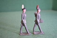 Солдатик оловянный. Барабанщик. 2 шт. одним лотом. Германия. 