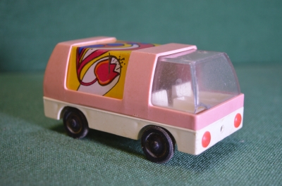 Машинка игрушечная, грузовичок фургон "Цветы". 