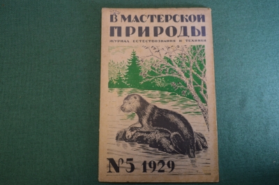 Журнал "В мастерской природы" Номер 5, 1929 год. Эволюция летания, планеры, светила, "Завещание".