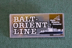 Знак значок "Balt Orient Line". Морфлот. Речфлот. Ситалл. СССР.