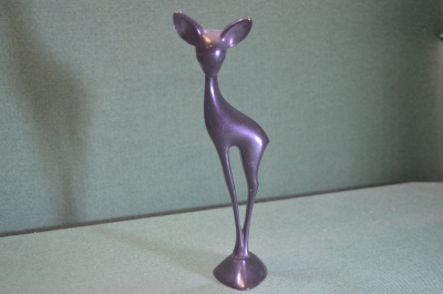 Статуэтка фигурка «Олень большой». Колкий пластик. СССР.