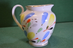 Молочник сливочник фарфоровый. Фарфор. ЛФЗ. СССР.