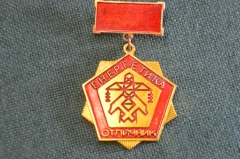 Знак значок "Отличник Энергетики". Подвесной. СССР.