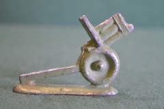 Пушка оловянная. Красная Армия. Старая. Дефект.