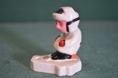 Фигурка курилка курильщик "Рыбак". Рыбалка. СССР.