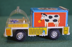 Машинка инерционная "MS Brandenburg MSB Filius". Мясо. ГДР. Германия. 1970е.