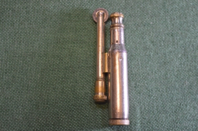 Зажигалка армейская окопная бензиновая. Металл. Клеймо. СССР.