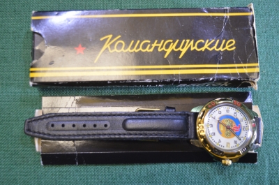 Часы наручные командирские "Мотоцикл ИЖ 70 лет". Восток. В оригинальной коробке.