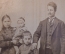 Фотография старинная "Семья с двумя детишками". Adolphe Bronfen. Тирново, Tirnovo. 1893 год.