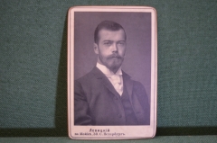 Фотография "Император Николай II, портрет". Левицкий. Копия на твёрдом паспарту