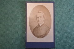 Фотография старинная "Мужчина священник". Aug Glassons. Аахен, Aachen. 