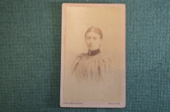 Фотография старинная "Девушка в платье с воротником". Carl Westendorp. Кельн, Koln.