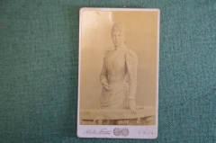 Фотография старинная "Девушка у парапета". Nicola Tonger. Кельн, Koln. 