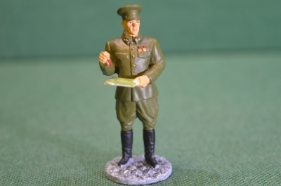 Солдатик оловянный "Генерал-лейтенант в походной форме". Деагостини. Deagostini.