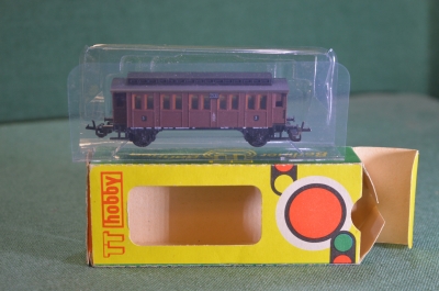 Игрушка Вагон пассажирский TT Hobby 1:120. 12мм. В коробке. Железная дорога. ГДР. Германия. #5