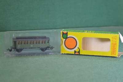 Игрушка Вагон пассажирский TT Hobby 1:120. 12мм. В коробке. Железная дорога. ГДР. Германия. #8