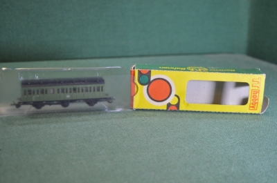 Игрушка Вагон пассажирский TT Hobby 1:120. 12мм. В коробке. Железная дорога. ГДР. Германия. #6