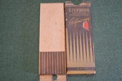 Стержни чертежные специальные "Светокопия". 10 шт. в коробке. Карандашная Ф-ка Красина. СССР.