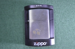 Зажигалка Зиппо Zippo "СТС. Работай с огоньком". Оригинал. Новая. США. 2003 год.